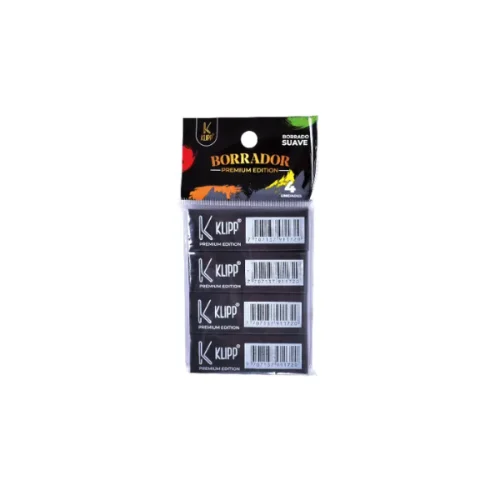 Borrador grande por 4 unidades negro KLIPP