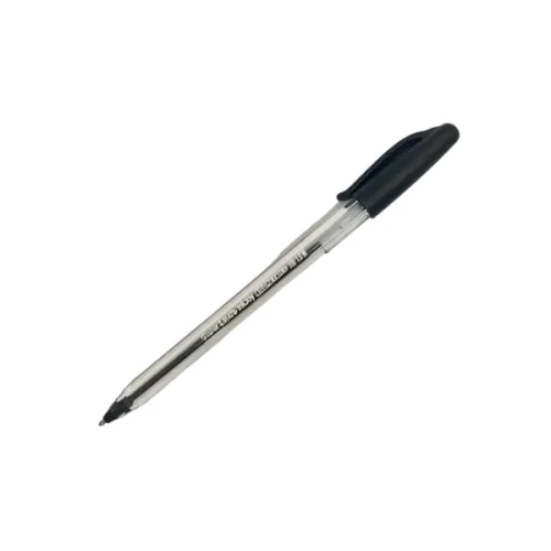 Bolígrafo tipo gel medio 1.0 negro por 12 unidades KLIPP