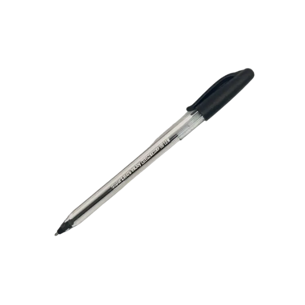 Bolígrafo tipo gel medio 1.0 negro por 12 unidades KLIPP
