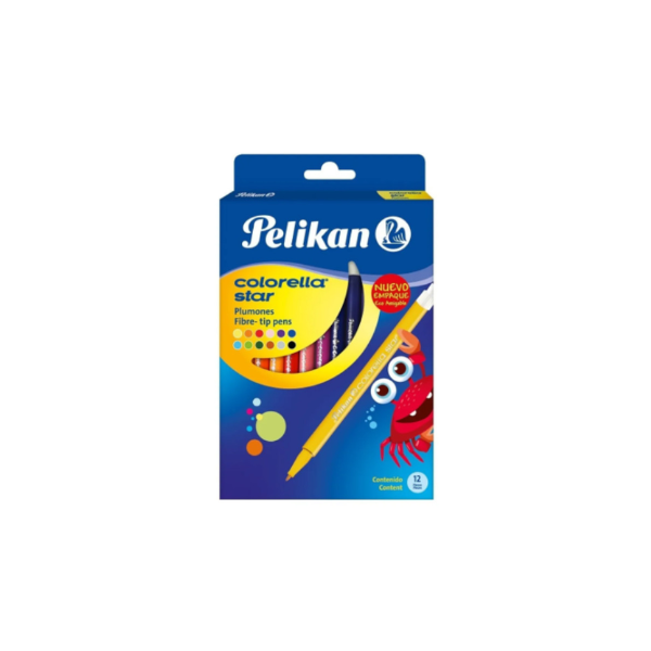 CAJA DE PLUMONES PELIKAN 12 Plumones Pelikan Colorella Star x 12