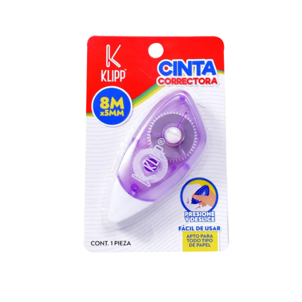Cinta correctora 5 mm 8 m KLIPP
