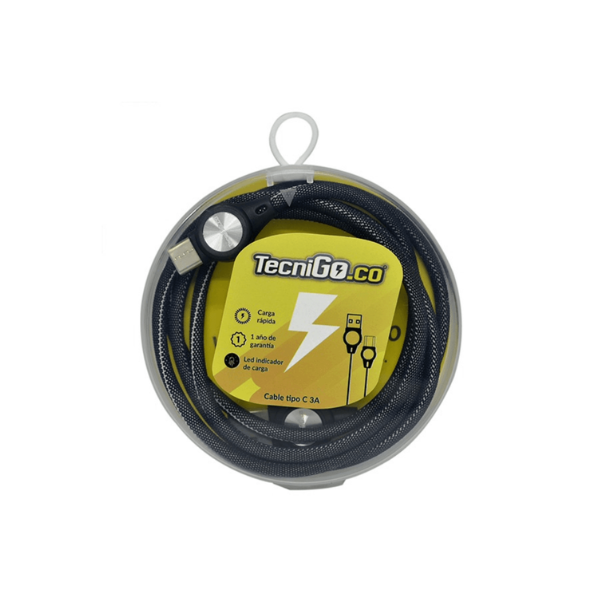 Cable Usb-Tipo C 3A Negro TECNIGO