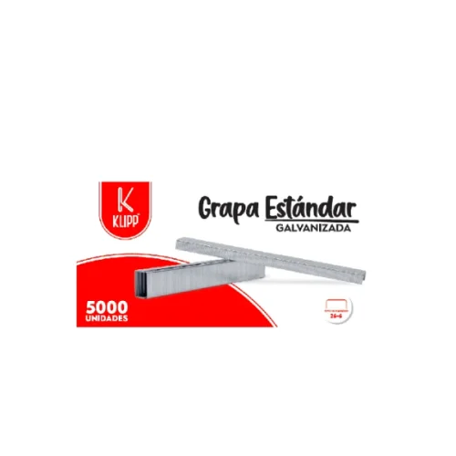 GANCHO COSEDORA 5000 UND GALVANIZADO KLIPP Gancho cosedora 5000 unidades galvanizado KLIPP