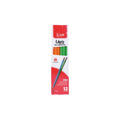 Lápiz negro HB caja 12 unidades KLIPP