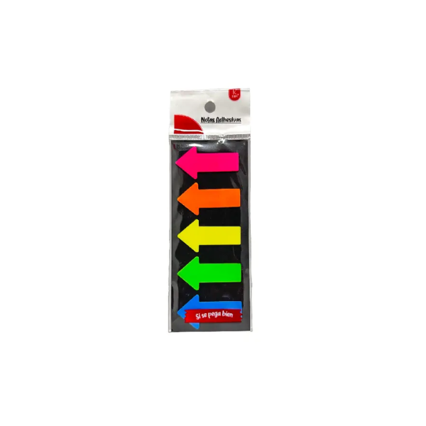 Notas banderitas flechas 5 colores neón x 100 hojas KLIPP