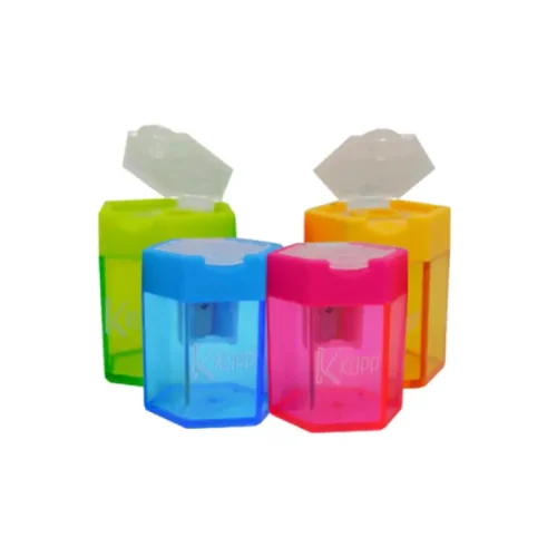 Tajalápiz 1 servicio por 4 unidades hexagonal con depósito KLIPP