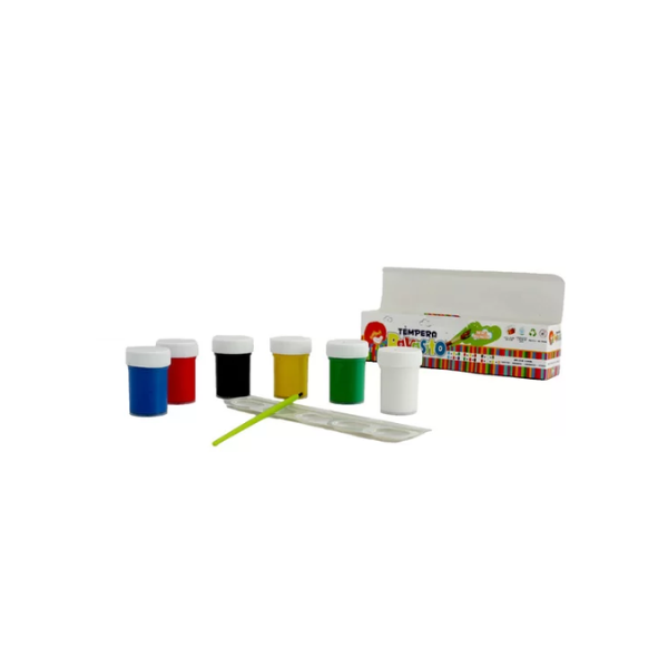 Tempera paleta pincel por 6 unidades KLIPP