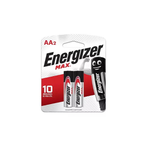 Pilas Energizer Alcalinas AA X 2 Unidades