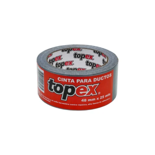 TOPEX Cinta adhesiva para reparación de ductos Cinta adhesiva para reparación de Ductos 48 mm x 25 mts, resistente al agua TOPEX