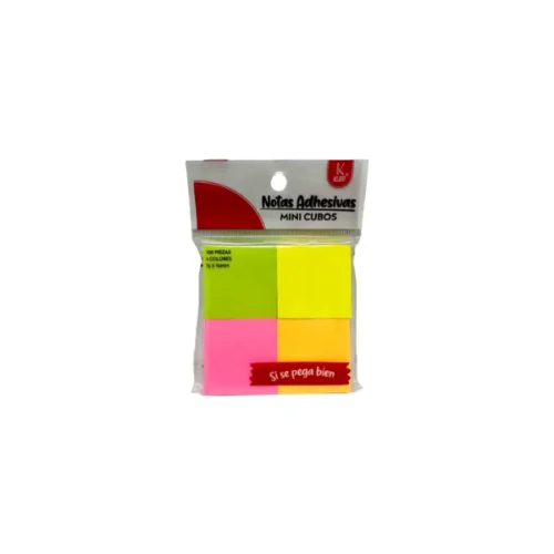 Notas adhesivas surtidas 100 hojas x 4 mini cubos KLIPP