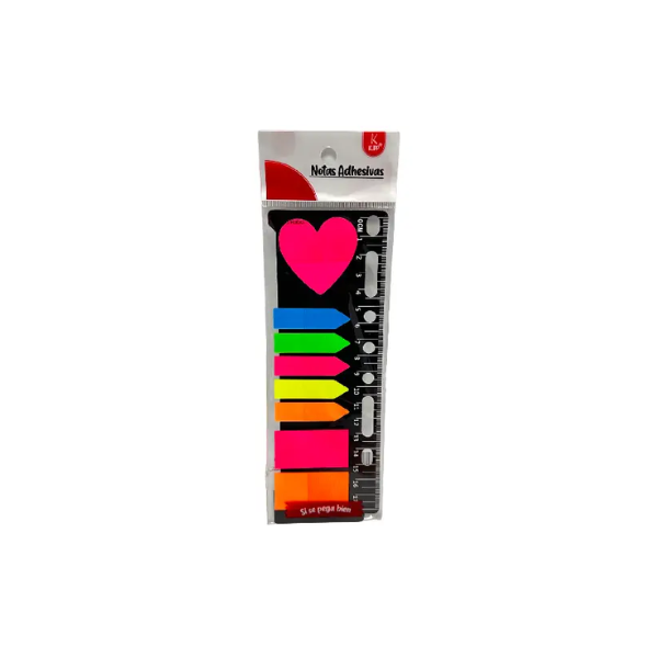 Notas banderitas mix formas neón X 160 Hojas KLIPP Notas banderitas mix formas neón X 160 Hojas KLIPP