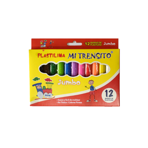 Plastilina Jumbo por 12 surtida Mi Trensito Plastilina Jumbo por 12 surtida Mi Trensito